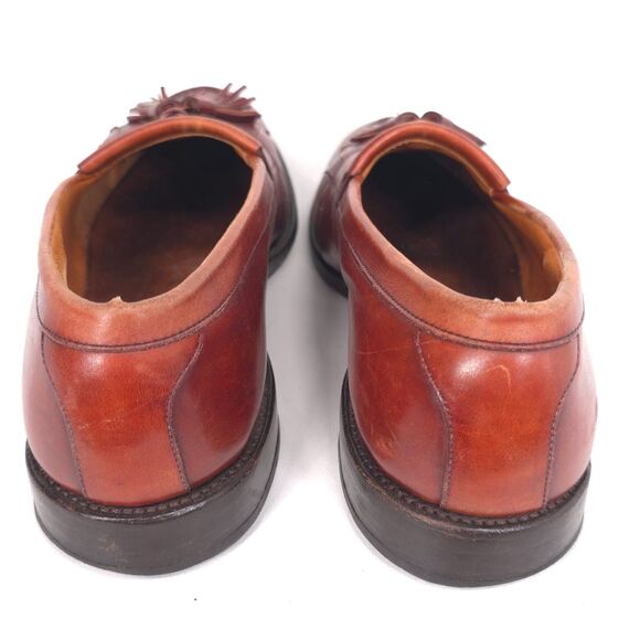 Allen Edmonds Men’s 9.5 D Newport Brown LEATHER Tassel Loafer Shoes USA MADE main image 5